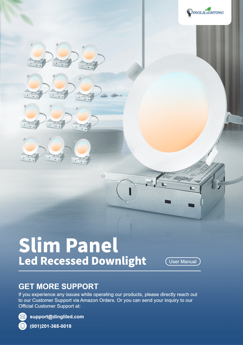 WS-FPP11 DLLT Slim Panel LED Recessed Downlight User Manual - DEPULEY