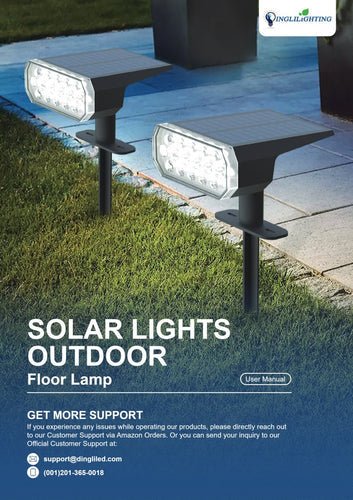 WS-MPS22 Solar Lights Outdoor Floor Lamp User Manual - DEPULEY