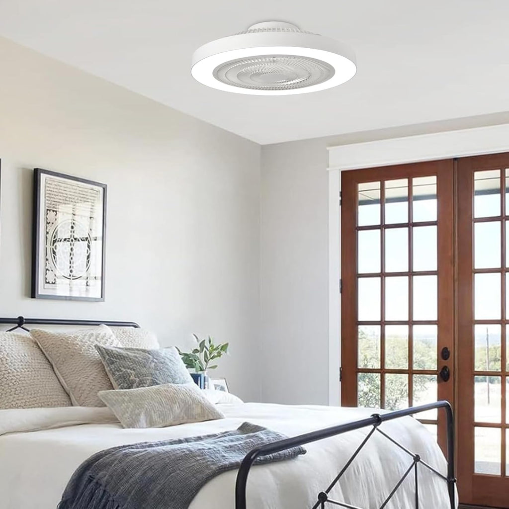 Depuley 19-inch white enclosed ceiling fan image 8
