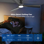 Depuley 52-inch black three-blade ceiling fan image 8