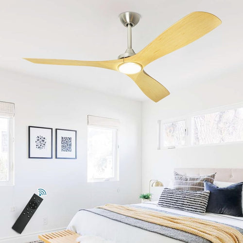 Depuley 52" Ceiling Fans with LED Lights and Remote, Modern Ceiling Fan Noiseless Reversible DC Motor for Kitchen/Patio/Farmhouse & Covered Outdoor Lighting, Timing, 3 Light Color Changeable - WS-FPZ40-18C-NE 2 | DEPULEY