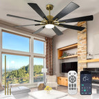 Replacement | Remote Control Set for Depuley 52 / 60 / 72 inch Celing Fan with Light or no Light, Indoor Outdoor Fan with Remote APP Control, 3/8 Blades, DC Motor Reversible 6 Speed Timer | Model: WS - FPZ180 181 182 - 14 | DEPULEY