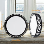 DLLT 35W Dimmable LED Ceiling Light with Remote and Round Large Design with Drawing, Flush Mount Fashion Black Ceiling Lamp for Bedroom Kitchen Dining Room Office Hall Children's Room, Timing, 3000K - 6000K, 3 Color Changeable - WSCL38-35C-B 4 | Depuley