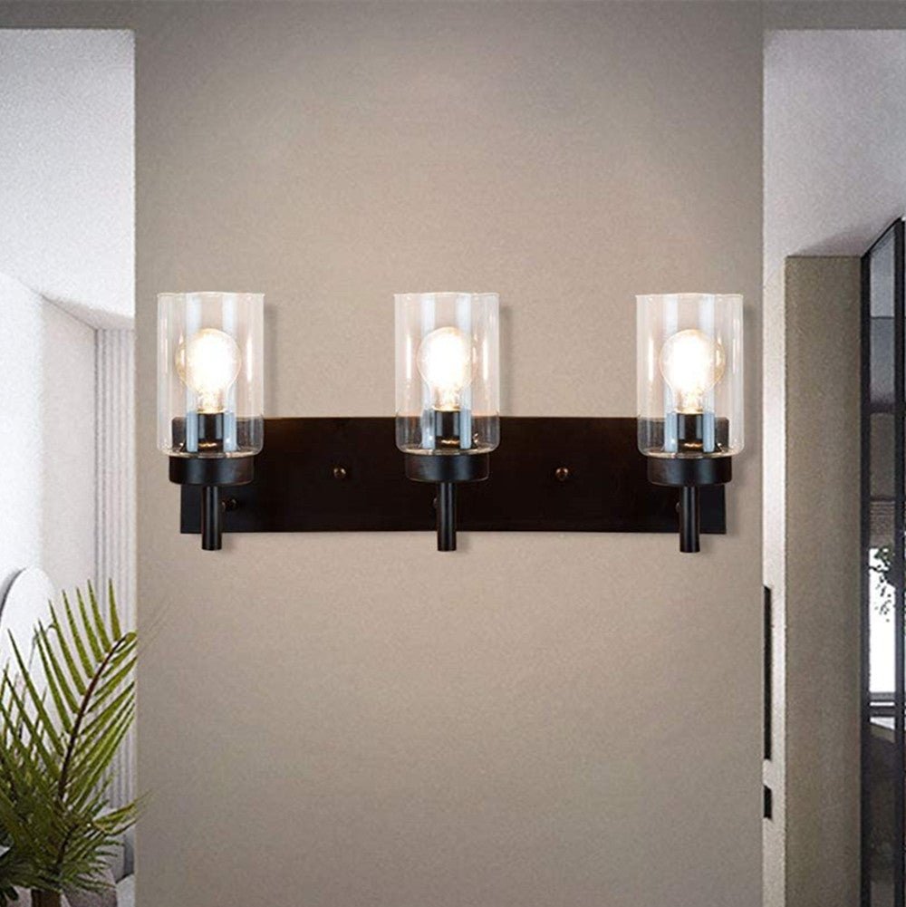 DLLT Vintage Wall Lamp with 3 Bulbs, LED Mirror Light Bathroom in Industrial Design, Retro Indoor Wall Spotlight for Bedroom, Living Room, Cafe - WSWL002-B3 6 | Depuley